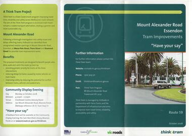 "Mount Alexander Road Tram Improvements"