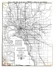 "Railway and Tramway Map of Melbourne and Suburbs"