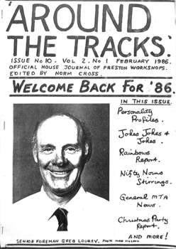 "Around the Tracks Newsletter of the Workshops"