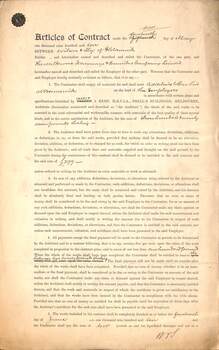 "Contract - Melbourne Tramway & Omnibus Co. for Additions to Car Shed at Brunswick 1910"