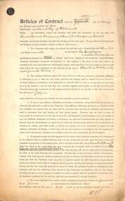 "Contract - Melbourne Tramway & Omnibus Co. for Additions to Car Shed at Brunswick 1910"