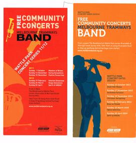 "Free Community Concerts Melbourne Tramways Band"