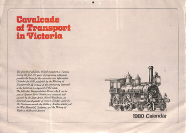 "Cavalcade of Transport in Victoria - 1980 Calendar"
