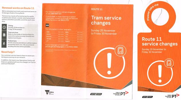 Yarra trams for tramways works during 2017 and early 2019