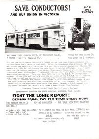 "Save Conductors! and our Union in Victoria"