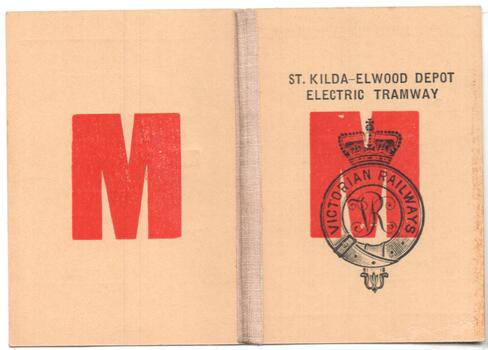 Scholars Concession Ticket - Victorian Railways St Kilda Elwood Electric Tramway