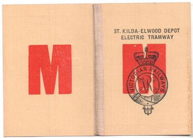 Scholars Concession Ticket - Victorian Railways St Kilda Elwood Electric Tramway