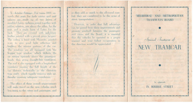 "Special Features of New Tramcar"