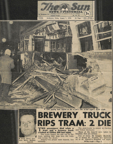 “Tram crowd hit by casks”