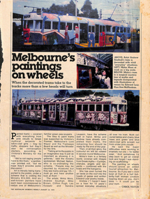 “Melbourne’s paintings on wheels”