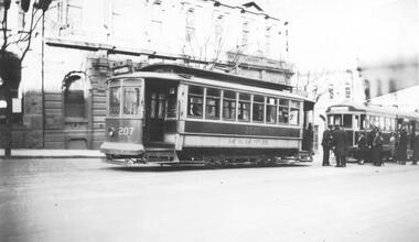 Photograph - MMTB 207 William St terminus, Lee A Ratten, 16/9/1925