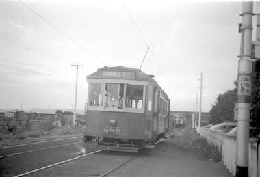 Negative - Set of 8 photos of X1 468 on Footscray services, Travis Jeffrey, Jun. 1960