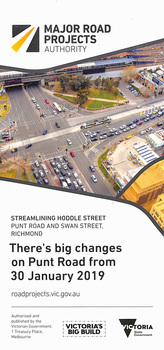 "There's big changes on Punt Road from 30 January 2019"