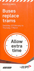 "Buses replace trams"
