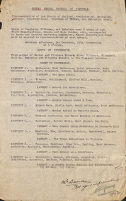 "Sunday School Council of Victoria"