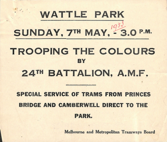 Trooping the Colours - Wattle Park