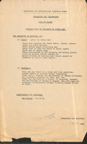 Instructions to Operator of Power Saw