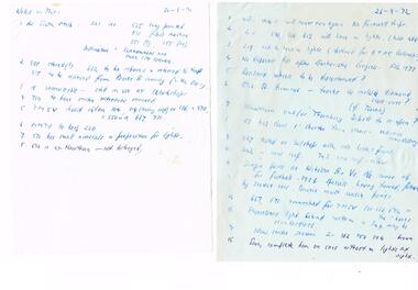 "Tramcar observations and personal notes",  "Route numbers run by depot"