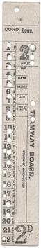 Trip Slip - cable tram Bell Punch type