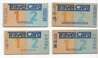 Zone 1 and 2, Travel cards for use from Watsonia and Greensborough Railway Stations.
