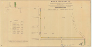 "Footscray and Maribyrnong Tramway Construction - Act 1953 - Showing the type of track for the electric tramway jointing the Footscray and Maribyrnong Tramways"