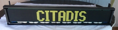 Destination indicator equipment that was fitted to a C class tram - dot matrix style