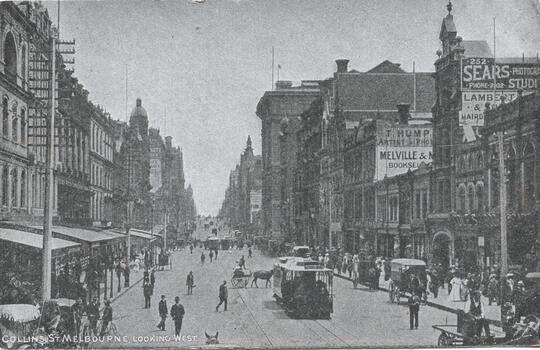 "Collins St Melbourne looking East"