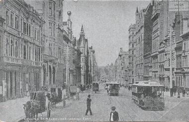 "Collins St Melbourne looking East"
