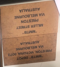 Preston Workshops address signs