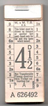 Block of tickets 4 1/2d, facsimiles