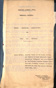 "Contract between Footscray Tramway Trust and The Australian General Electric