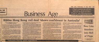 "$200m Hong Kong rail deal shows confidence in Australia"