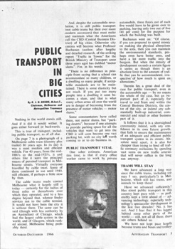 "Public Transport in Big cities"