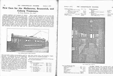 Noiseless Tramcar - first Australian Vehicles - Bogies fitted have special noise reducing features