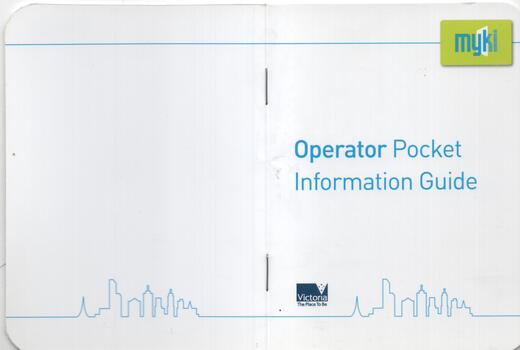 "Myki Operator Pocket Information Guide"