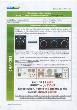 "Communications Notice EAP Z class on-tram Installation (Coming Soon)"