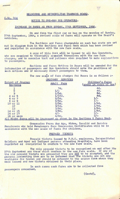 "Notice to One-Man bus operators - Increase in Fares as from Sunday 27th September 1964", "Notice to Conductors and Conductresses -  - Increase in Fares as from Sunday 27th September 1964"