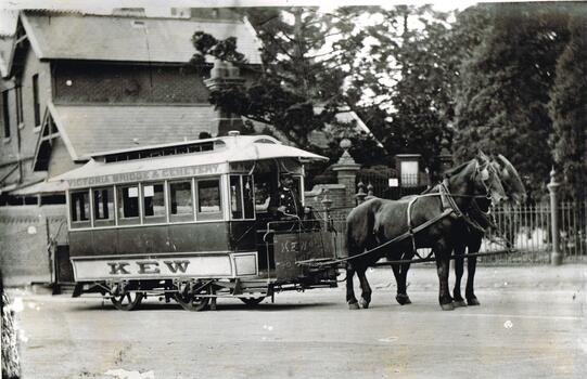Kew Horse tram at Kew Cemetery