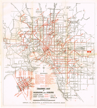 "Tramway Map of Melbourne and Suburbs"
