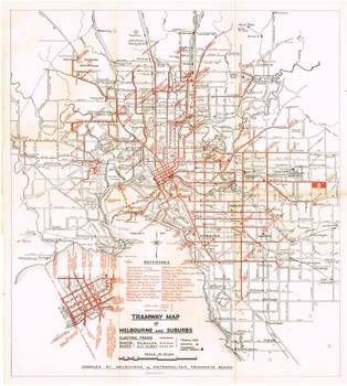 "Tramway Map of Melbourne and Suburbs"