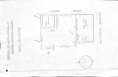 "Detail of land leased to Alfred Kefford Pty Ltd"