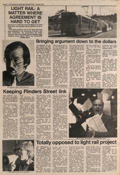 "Light Rail: A matter where agreement is hard to get"