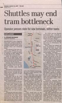 "Shuttles may end tram bottleneck"