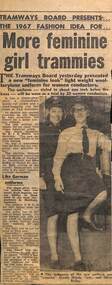 "More feminine girl trammies", "Flagging a new day"
