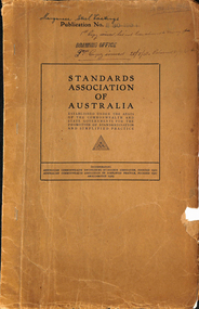 "E30 - 1934 - Australian Standards Specification for Manganese Steel Castings for Tramway Trackwork"