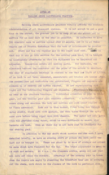 "Notes on Rolling Stock Maintenance Practice"