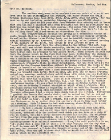 Mr Lewis Russell to Mr. R. A. Spencer