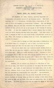 "Wireless Address 3LO by Mr W. Strangward Secretary MMTB 17 June 1926 - Tramway Fares and Tramway Finance"
