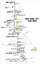 Set of 15 tram route maps