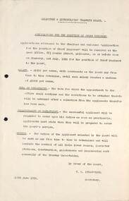 "Application for the Position of Chief Engineer"